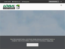 Tablet Screenshot of loeba.com